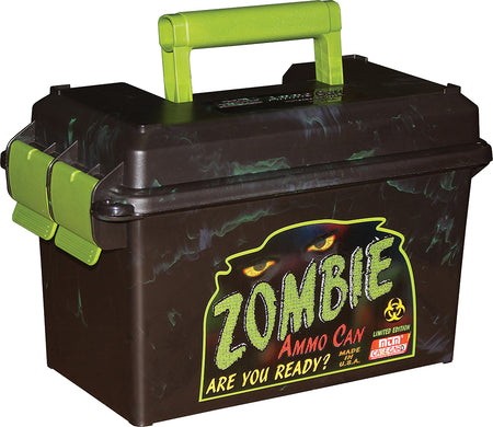 MTM Case-Gard AC50Z Black/Zombie Green 50 Cal Polypropylene Ammo Can Dual Latch