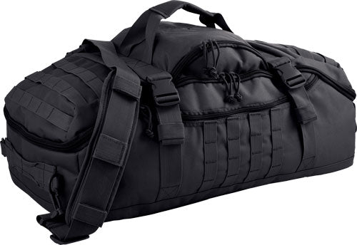 Red Rock Black Convertible Traveler Duffle Backpack Luggage Bag