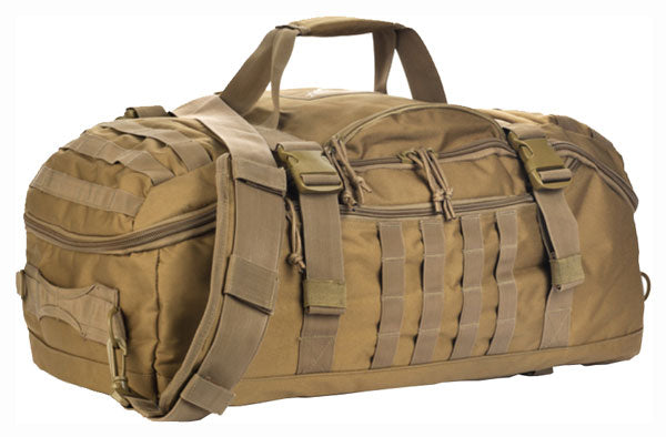 Red Rock Coyote Tan Convertible Traveler Duffle Backpack Luggage Bag