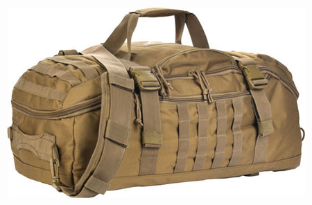 Red Rock Coyote Tan Convertible Traveler Duffle Backpack Luggage Bag