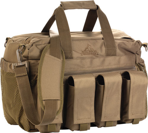 Red Rock Deluxe Tactical Range Bag Tan with Rifle Mag Pouches