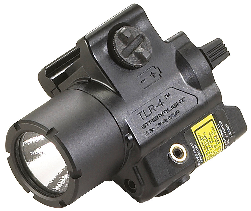 Streamlight 69240 TLR-4 Compact Weapon Light Black 170 Lumens C4 LED Red Aiming Laser