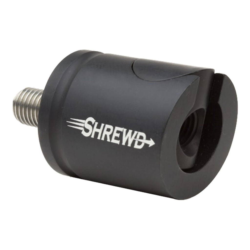 Shrewd Matte Black 8 Degree Bow Stabilizer Quick Disconnect