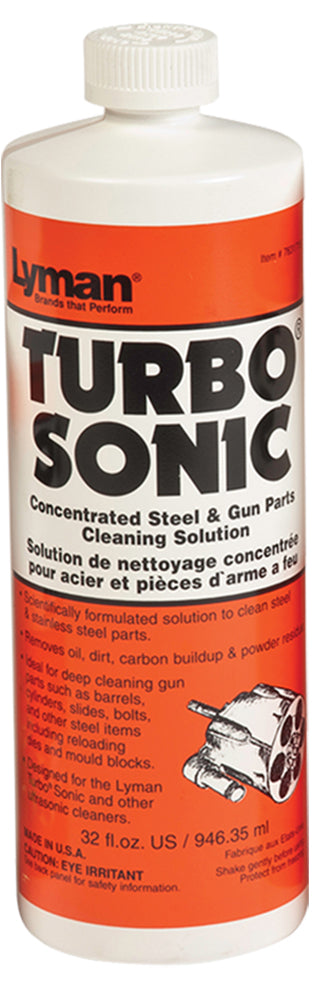 Lyman Turbo Sonic Firearm Parts Cleaning Solution 32oz Bottle