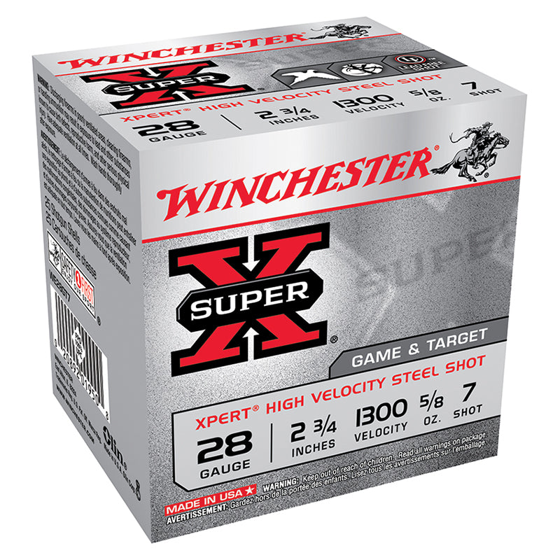 Winchester 28 Gauge Shotgun Ammo  2.75 in 5/8 oz #7