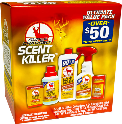 WRC Super Charged Scent Killer Personal Care Hunter Kit