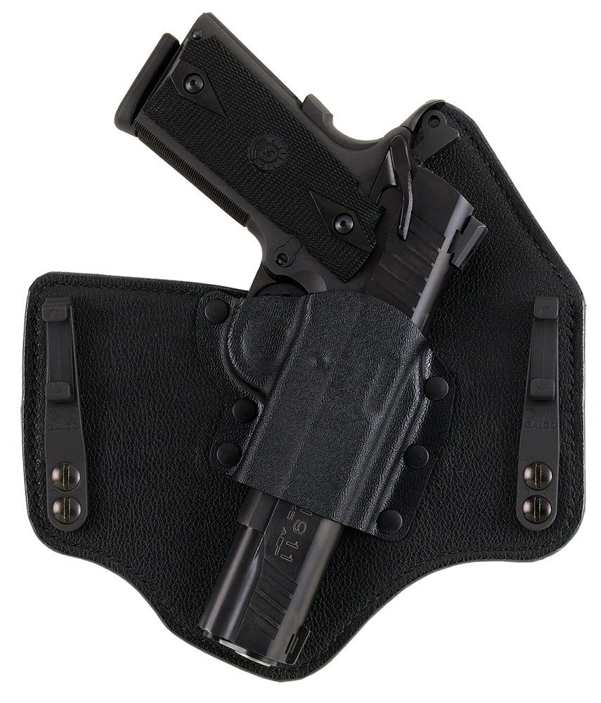 Galco KingTuk Deluxe IWB Black Kydex/Leather Fits Glock 20/21/29/30 UniClip Mount Right Hand