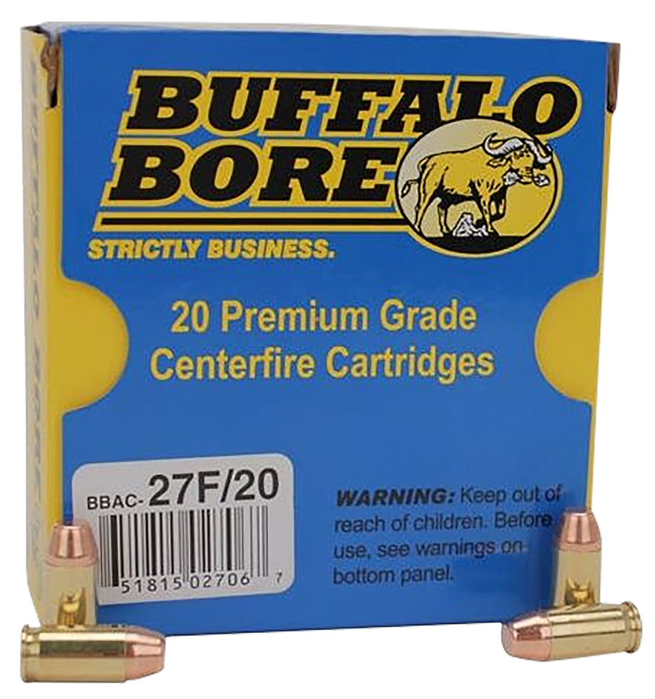 Buffalo Bore .380 ACP/Auto Standard Pressure 95 grain Full Metal Jacket Flat Nose ammunition