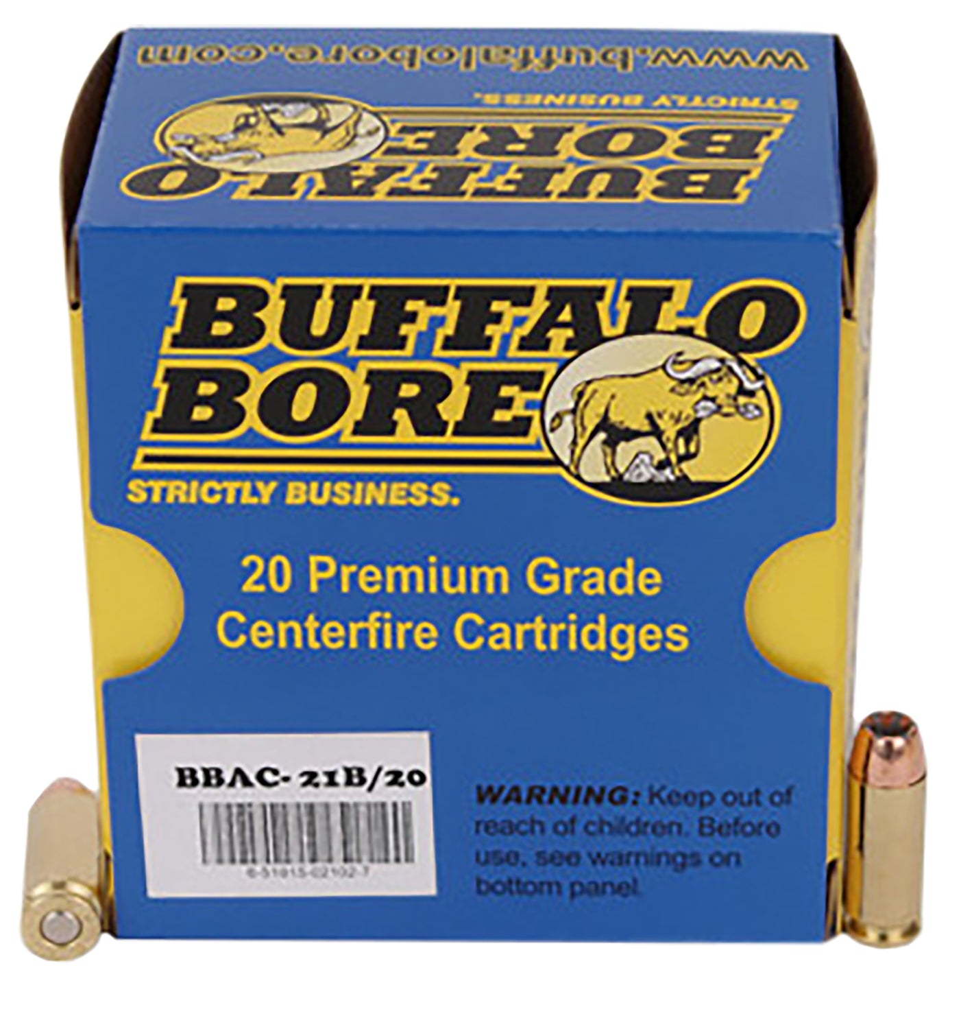 Buffalo Bore 10mm Auto Heavy 180 grain Jacketed Hollow Point ammunition