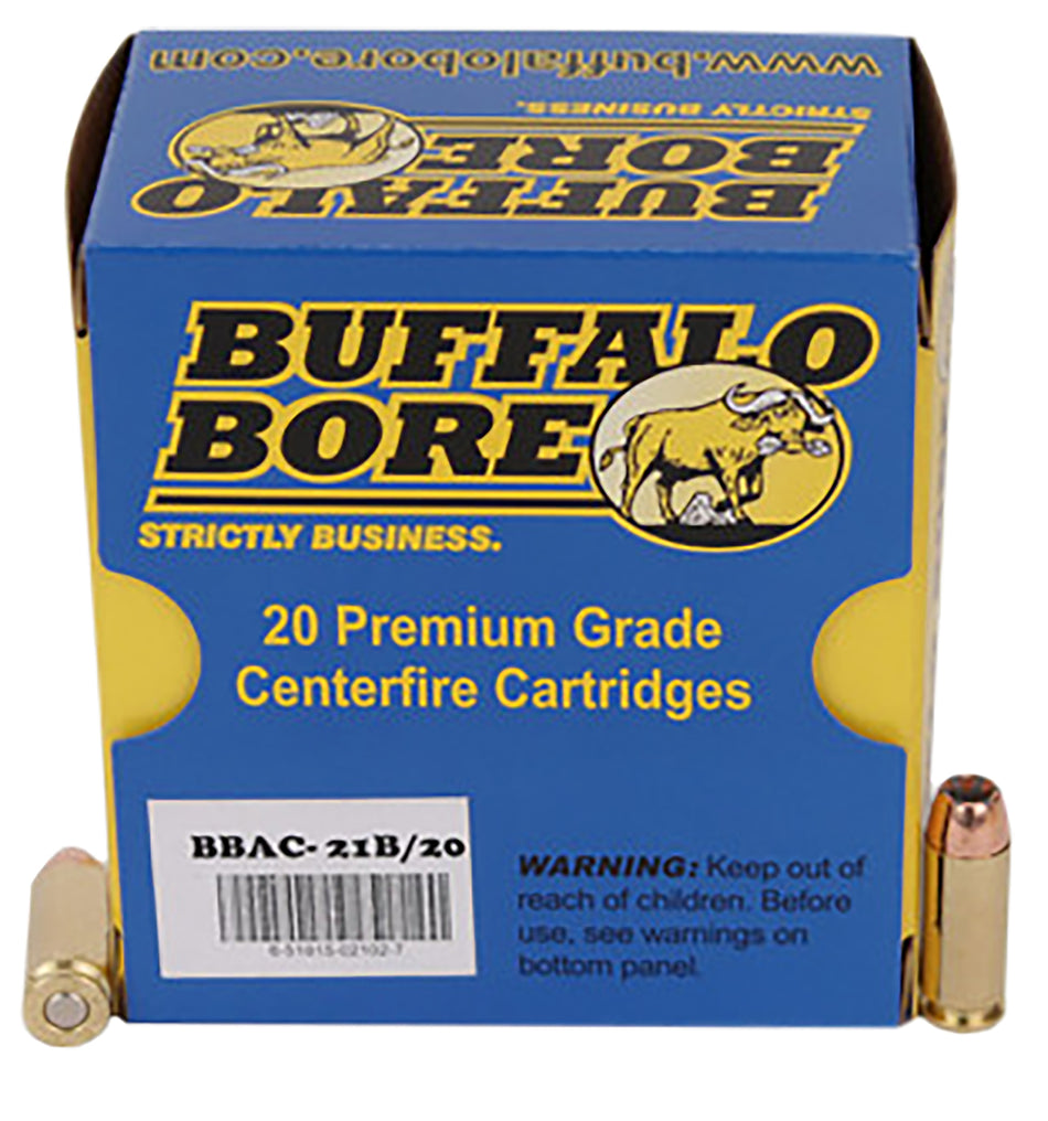 Buffalo Bore 10mm Auto Heavy 180 grain Jacketed Hollow Point ammunition