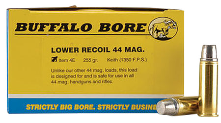 Buffalo Bore .44 Magnum Low Recoil 255 grain Hard Cast ammunition