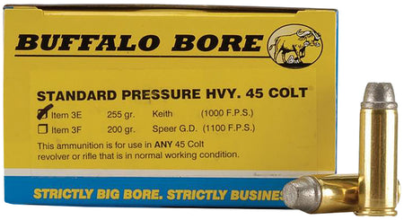 Buffalo Bore .45 Long Colt Standard Pressure 255 grain Gas Checked Soft Cast ammunition