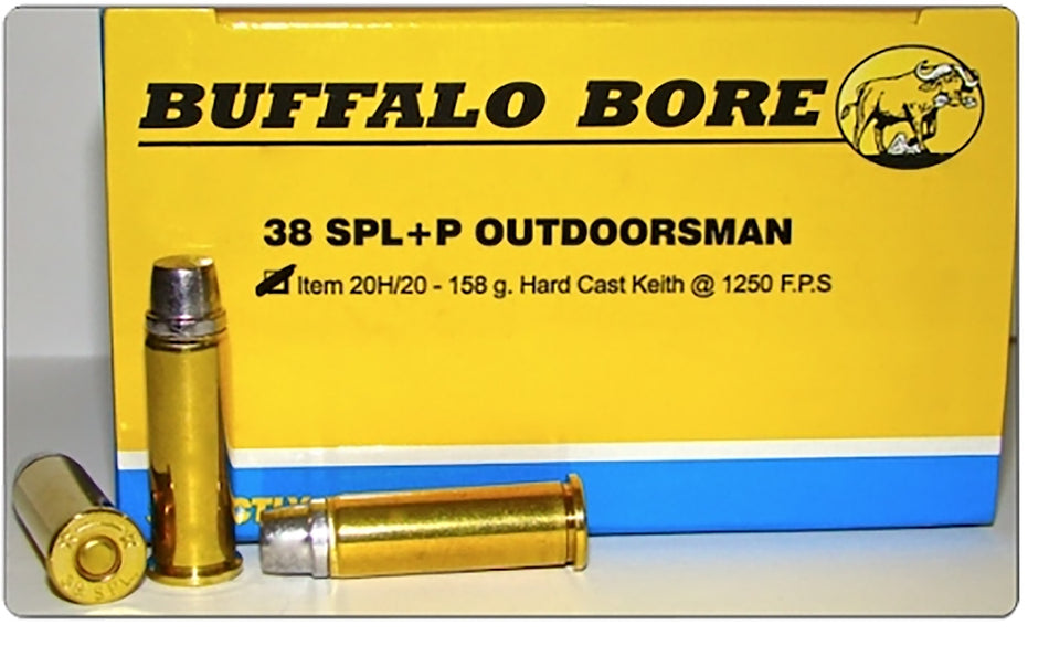 Buffalo Bore .38 Special Outdoorsman 158 grain Hard Cast ammunition
