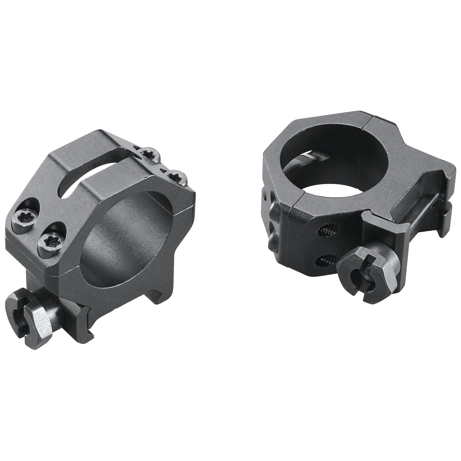 Weaver Four-Hole Skeleton Ring Set 48360 1" Medium Matte Black
