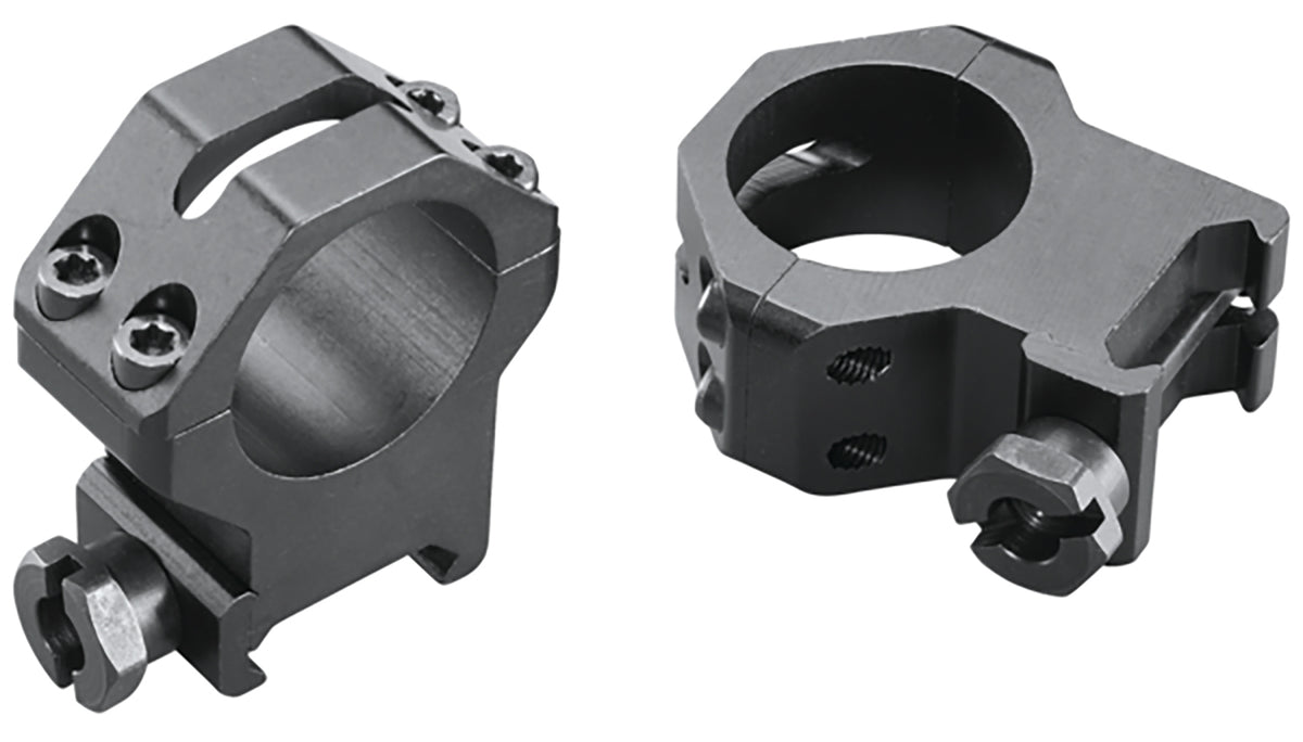 Weaver Four-Hole Skeleton Ring Set 48362 1" Extra High Matte Black