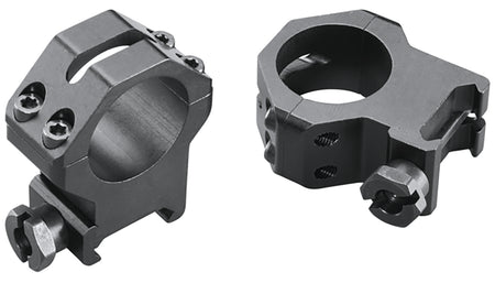 Weaver Four-Hole Skeleton Ring Set 48362 1" Extra High Matte Black