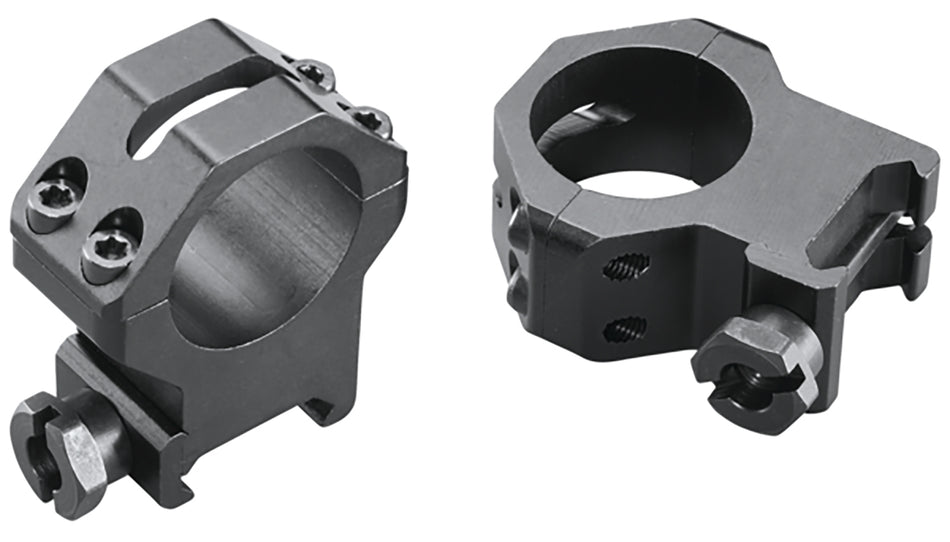 Weaver Four-Hole Skeleton Ring Set 48362 1" Extra High Matte Black