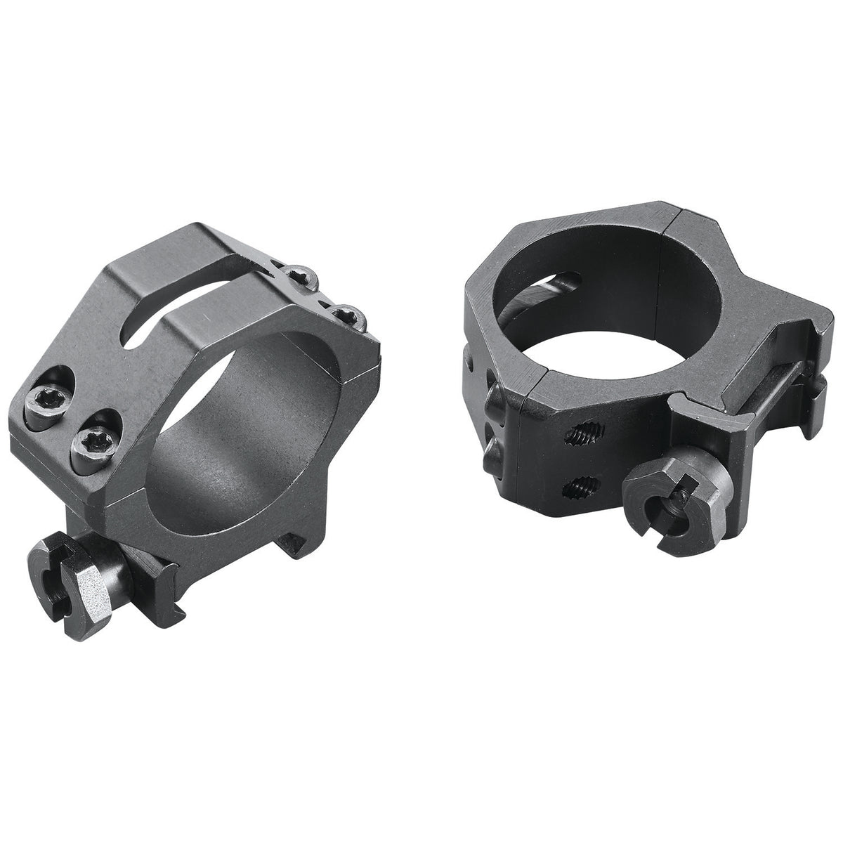 Weaver Four-Hole Skeleton Ring Set 48364 30mm Low Matte Black