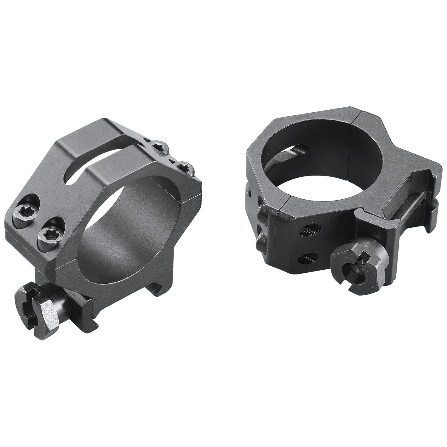 Weaver Four-Hole Skeleton Ring Set 48364 30mm Low Matte Black