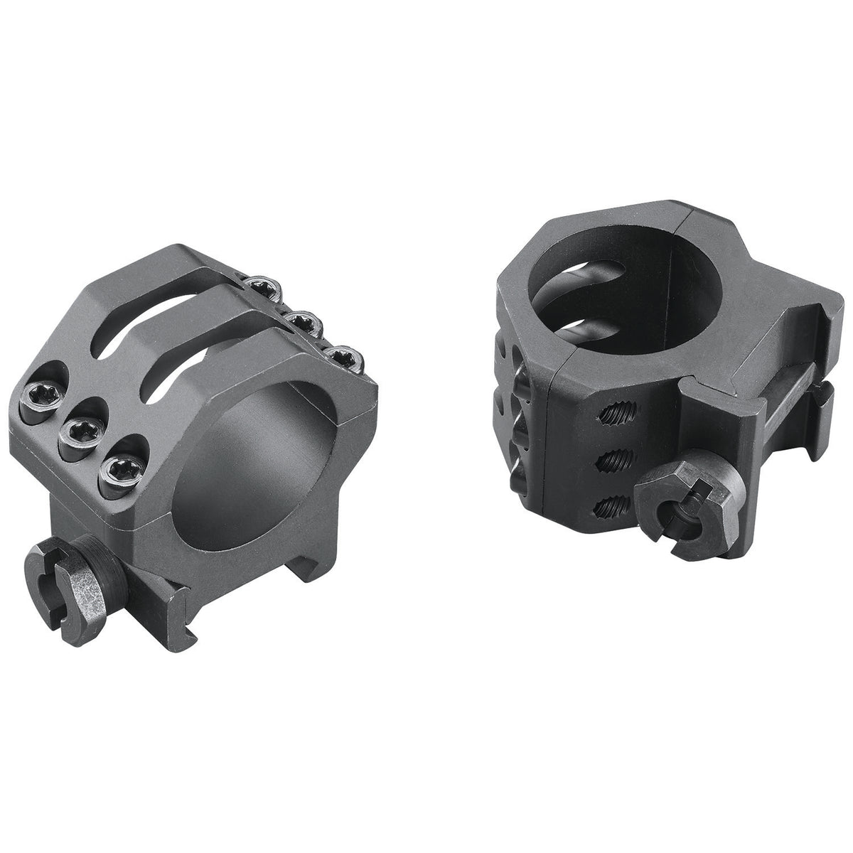 Weaver Six-Hole Picatinny Ring Set 99688 1" Medium Matte Black
