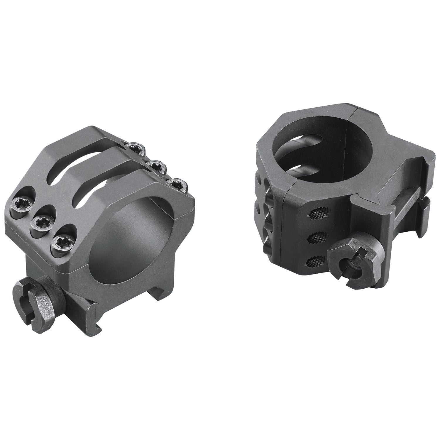 Weaver Six-Hole Picatinny Ring Set 99688 1" Medium Matte Black