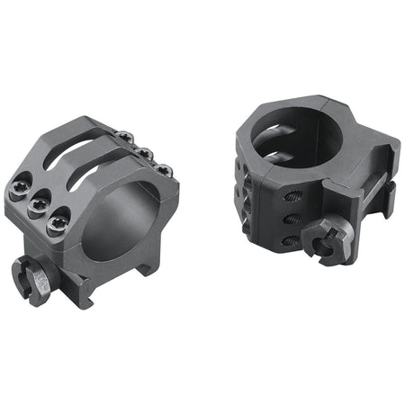 Weaver Six-Hole Picatinny Ring Set 99688 1" Medium Matte Black