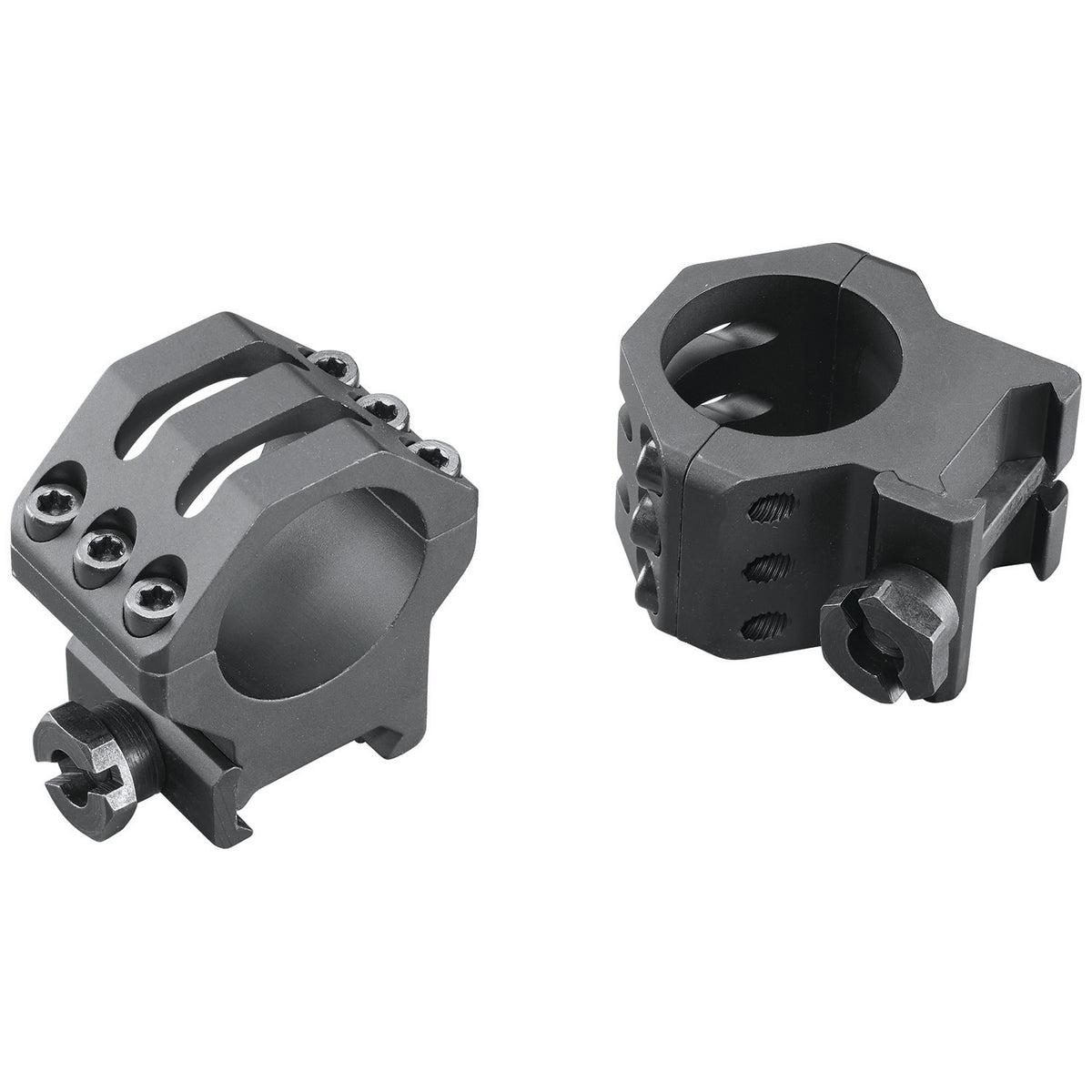 Weaver Six-Hole Picatinny Ring Set 99689 1" High Matte Black