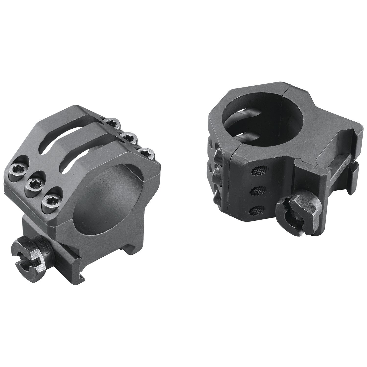 Weaver Six-Hole Picatinny Ring Set 99689 1" High Matte Black