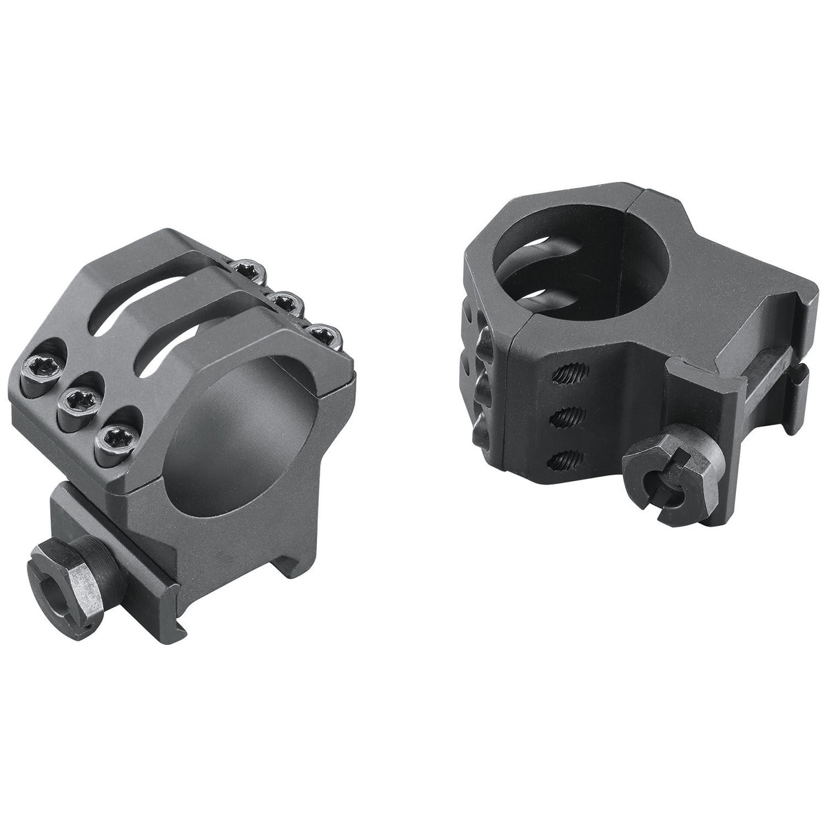 Weaver Six-Hole Picatinny Ring Set 99690 1" Extra High Matte Black