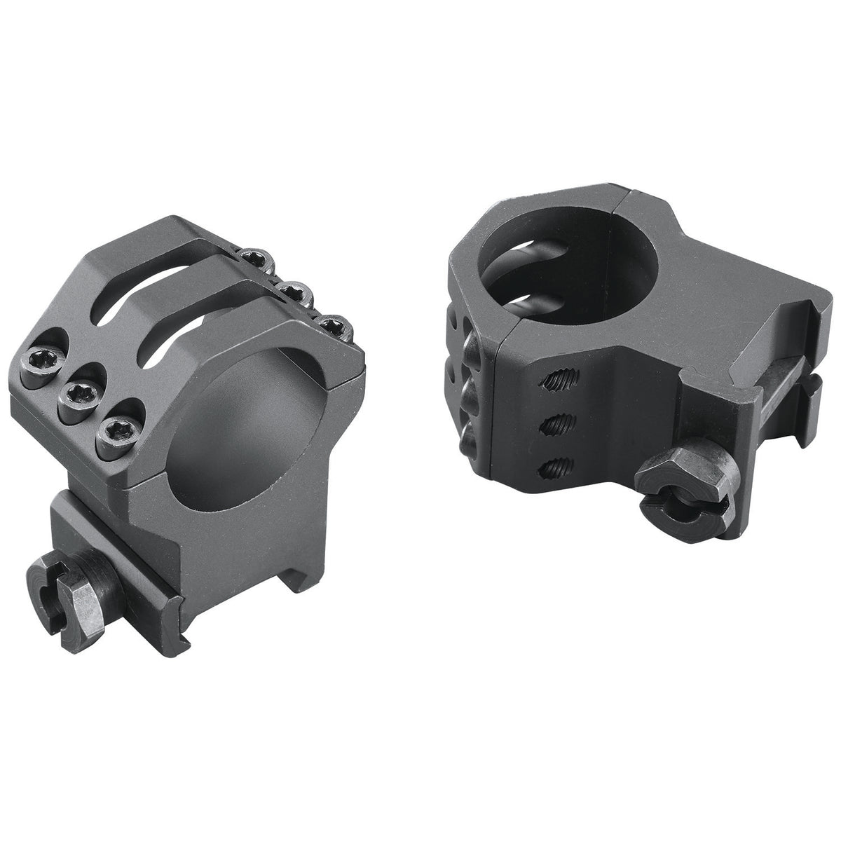Weaver Six-Hole Picatinny Ring Set 99691 1" Extra Extra High Matte Black