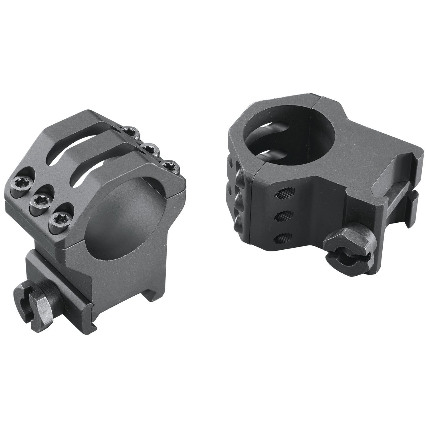 Weaver Six-Hole Picatinny Ring Set 99691 1" Extra Extra High Matte Black