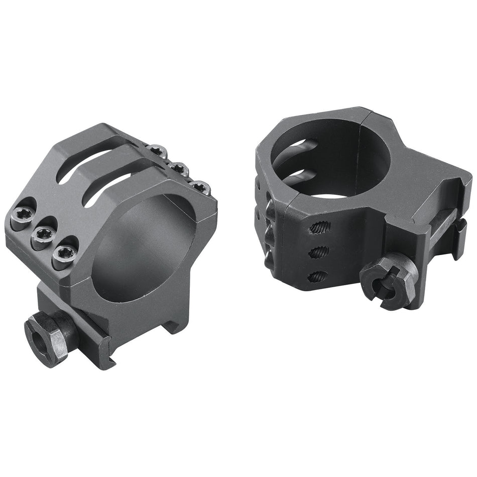 Weaver Six-Hole Picatinny Ring Set 99694 30mm High Matte Black