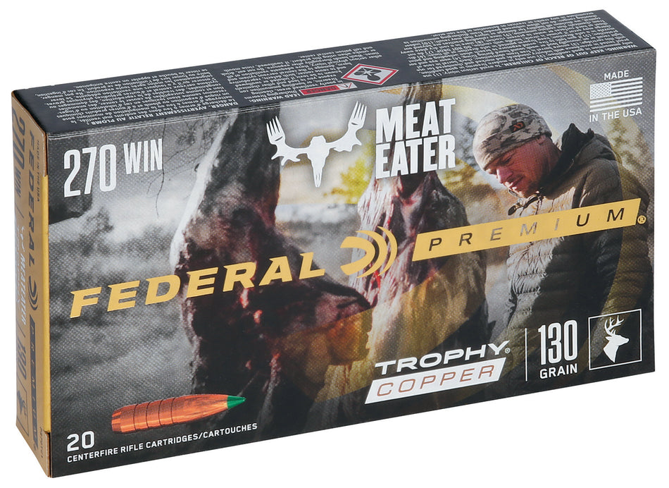 Federal Premium Trophy Copper 130 Grain .270 Winchester 3060 fps 029465063412