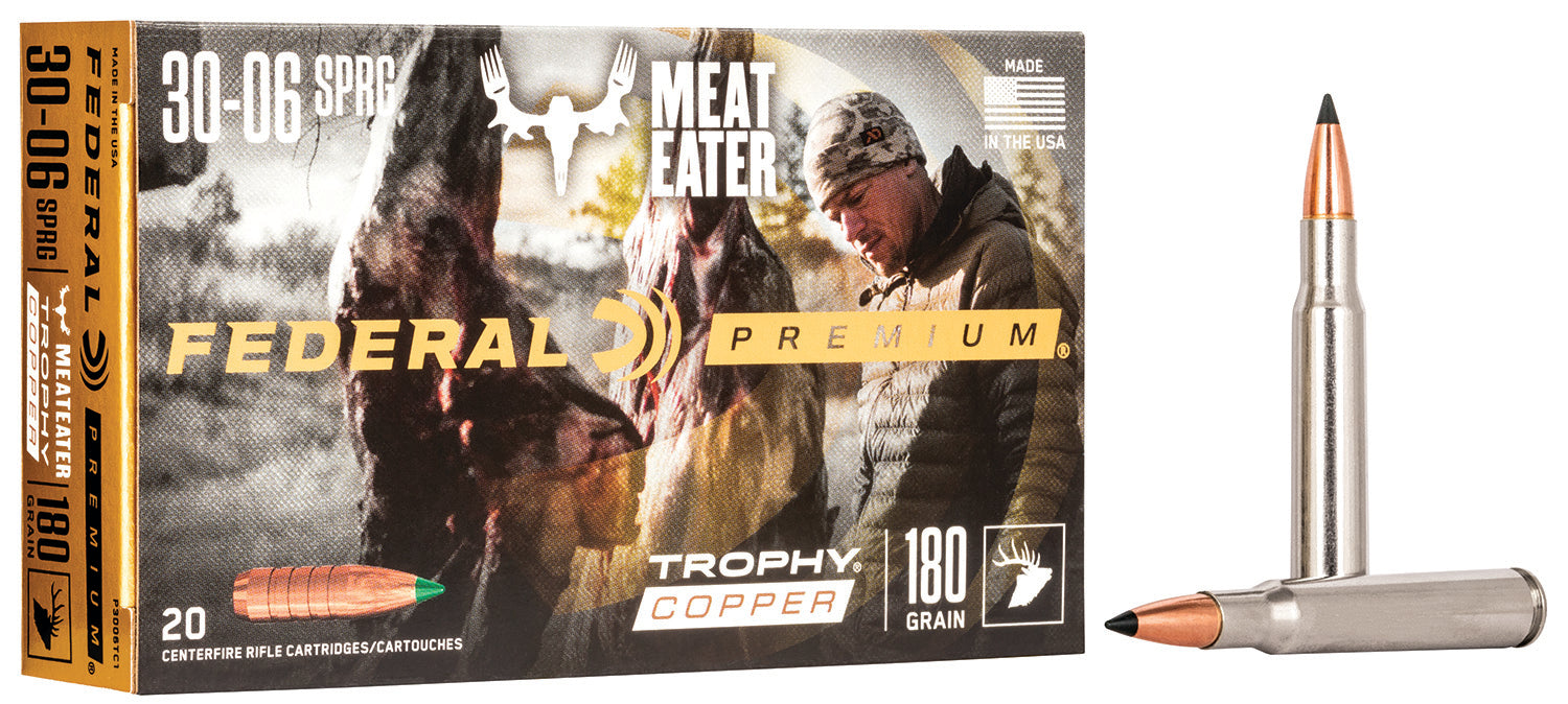 Federal Premium Trophy Copper 180 Grain .30-06 Springfield 2700 fps 029465063535