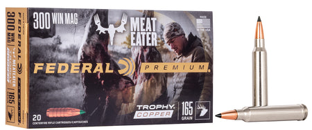 Federal Premium Trophy Copper 165 Grain .300 Winchester Mag 3050 fps 029465063511