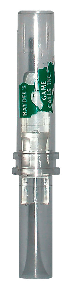 Haydel's DR85 Deceiver Double Reed Mallard Open Call Clear Plastic