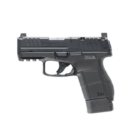 HK 81001173 VP9CC Micro-Compact 9mm Luger 12+1 3.13" Polygonal Rifled Barrel, Black Steel Optic Ready/Serrated Slide, Black Polymer Frame w/Picatinny Rail, Interchangeable Backstrap Grip