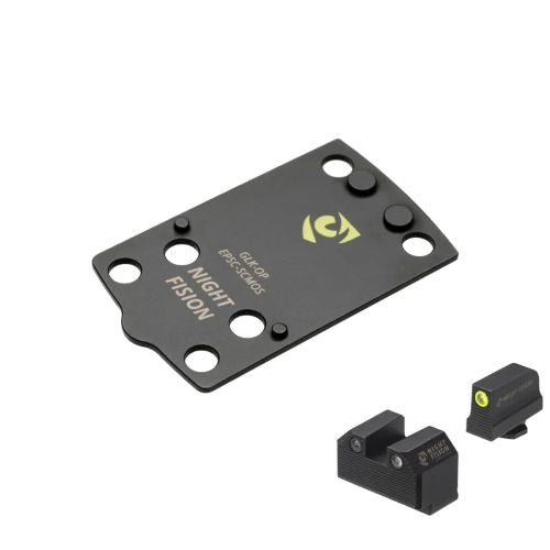 Night Fision Holosun EPS Carry Optic Plate & Night Sight Combo Glock 43X MOS