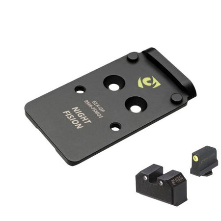 Night Fision Trijicon RMR / Holosun 507C Optic Plate & Night Sight Combo Glock FS MOS