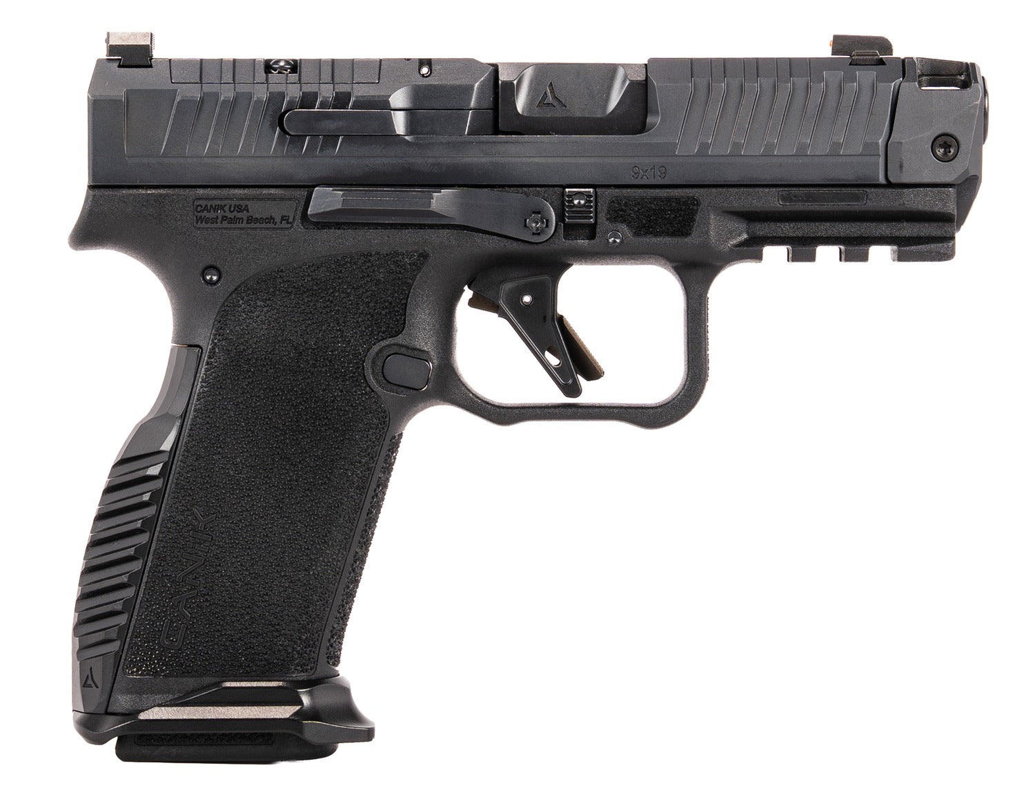 Canik HG8611N Prime Radian Micro-Compact Frame 9mm Luger 17+1 3.80" Compensated Barrel, Optic Ready/Serrated Slide, Textured Grip