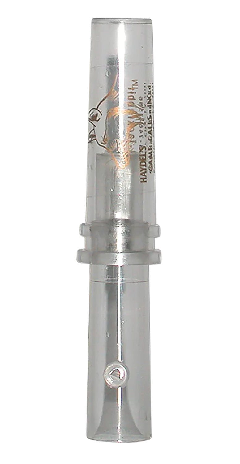 Haydel's GHJ Open Double Reed Call - Baby Cottontail & Jackrabbit Predator Sounds, Clear Acrylic