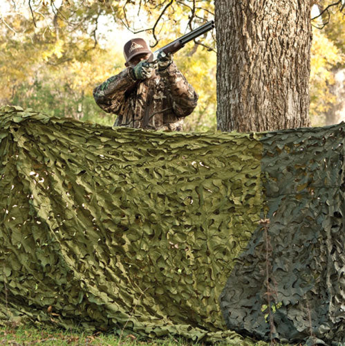 RED ROCK CAMOUFLAGE NETTING WOODLAND 3D LEAF CUT 8'X10'