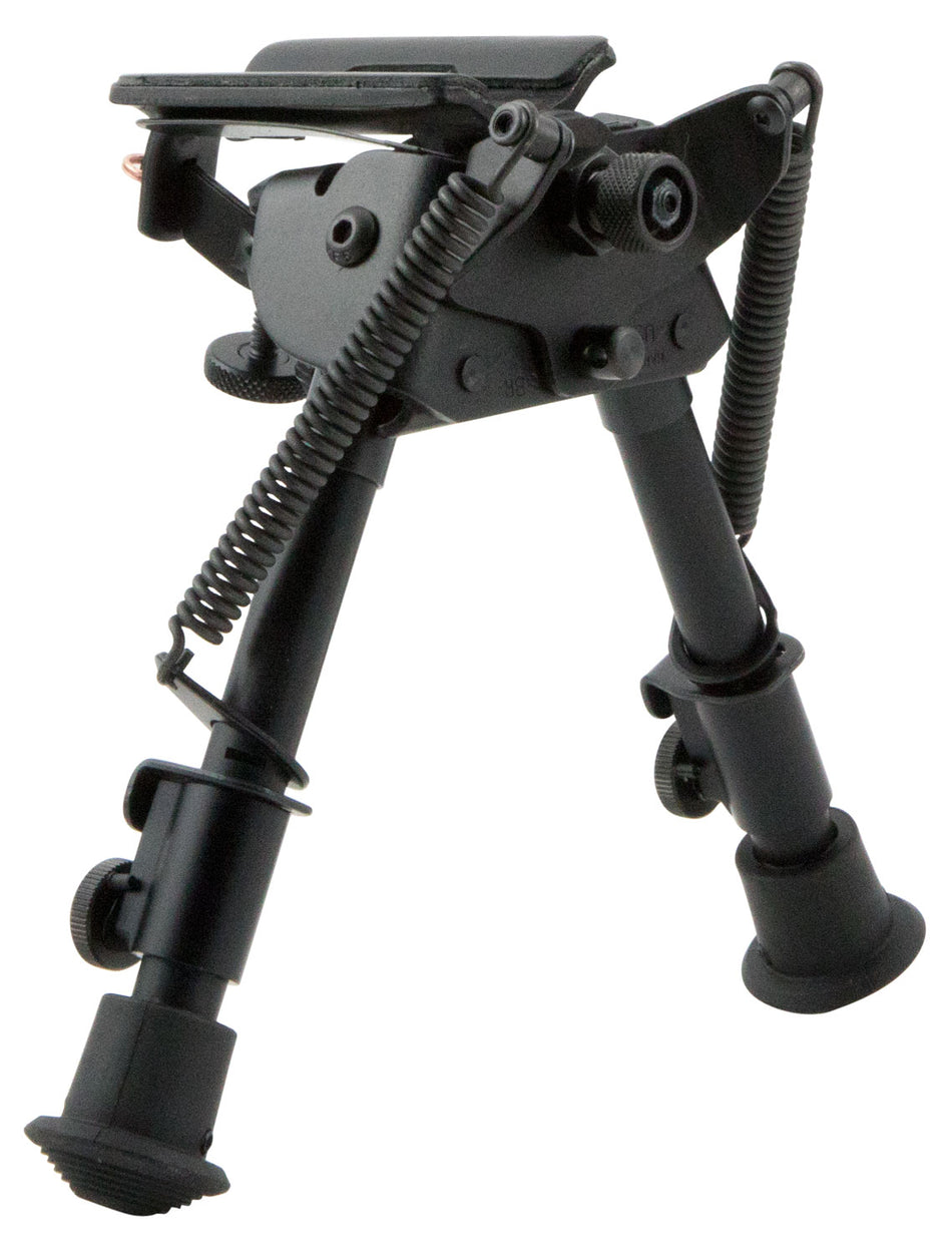 Harris BRS BR Swivel Stud Bipod 6-9" Steel/Aluminum Black with Rubber Feet