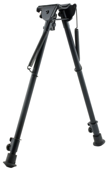 Harris H1A2 Bipod Non-Swivel Stud Mount 13.5-23" Black Steel/Aluminum Rubber Feet