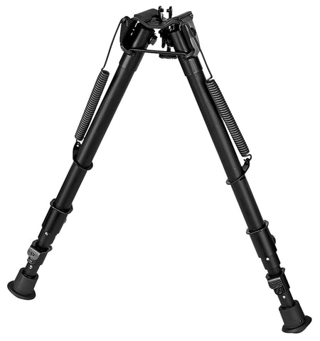 Harris 251A2 Bipod Non-Swivel Stud Mount 12-25" Black Steel/Aluminum Rubber Feet