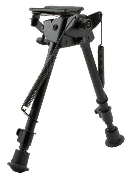 Harris LMS Swivel Stud Bipod 9-13" Black Steel/Aluminum Notched Adjustable Legs