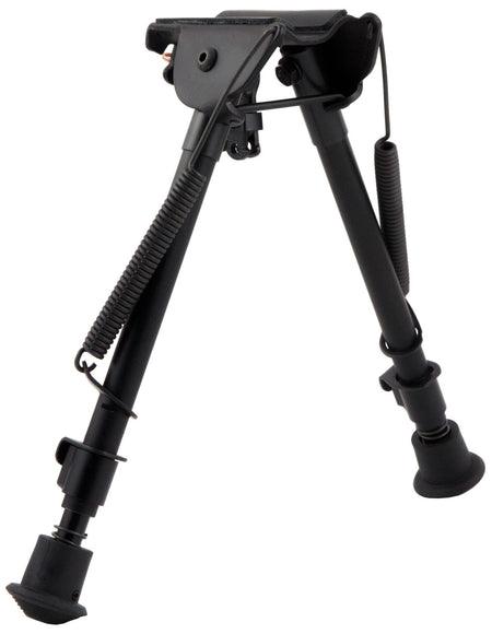 Harris LM1A2 Bipod Non-Swivel 9-13" Black Steel/Aluminum Notched Adjustable Legs
