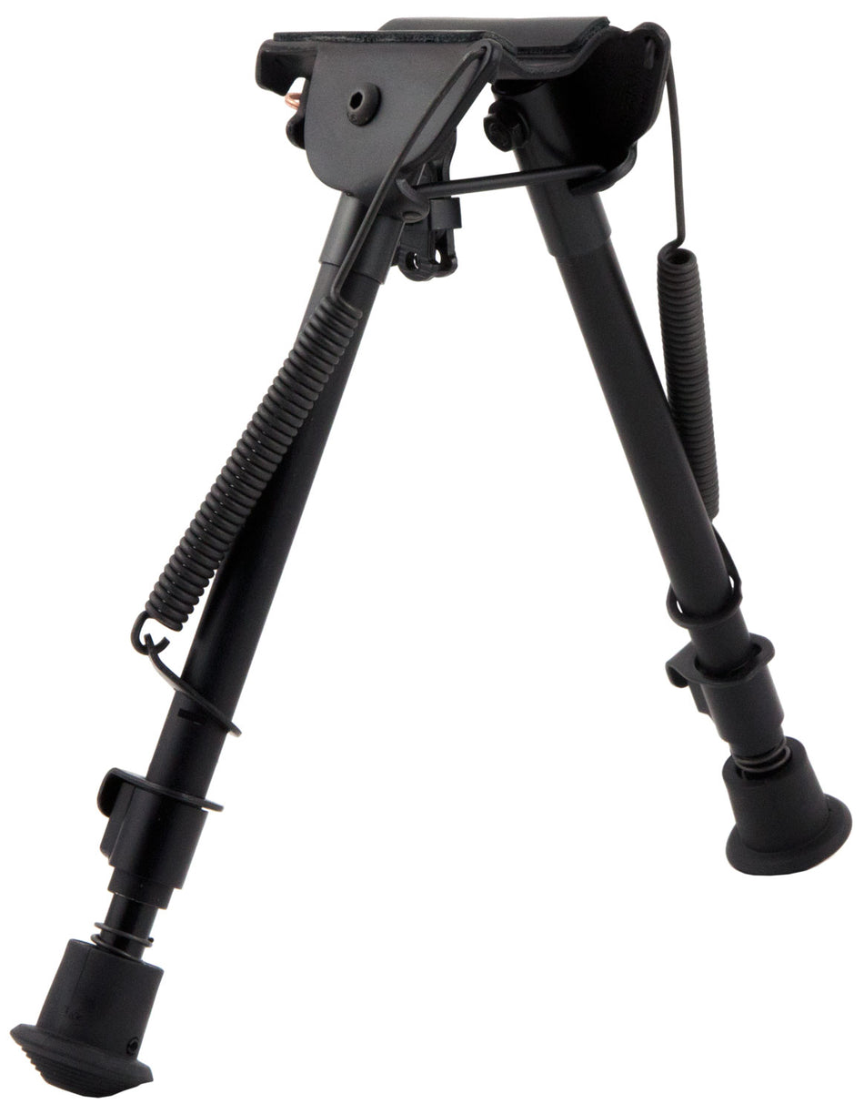 Harris LM1A2 Bipod Non-Swivel 9-13" Black Steel/Aluminum Notched Adjustable Legs