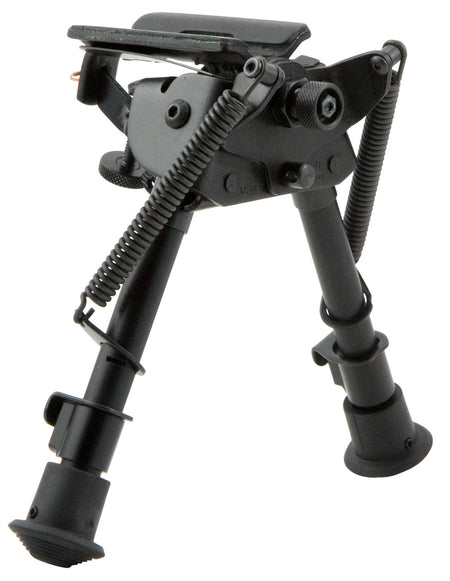 Harris BRM1A2 Bipod Non-Swivel 6-9" Black Steel/Aluminum Notched Adjustable Legs
