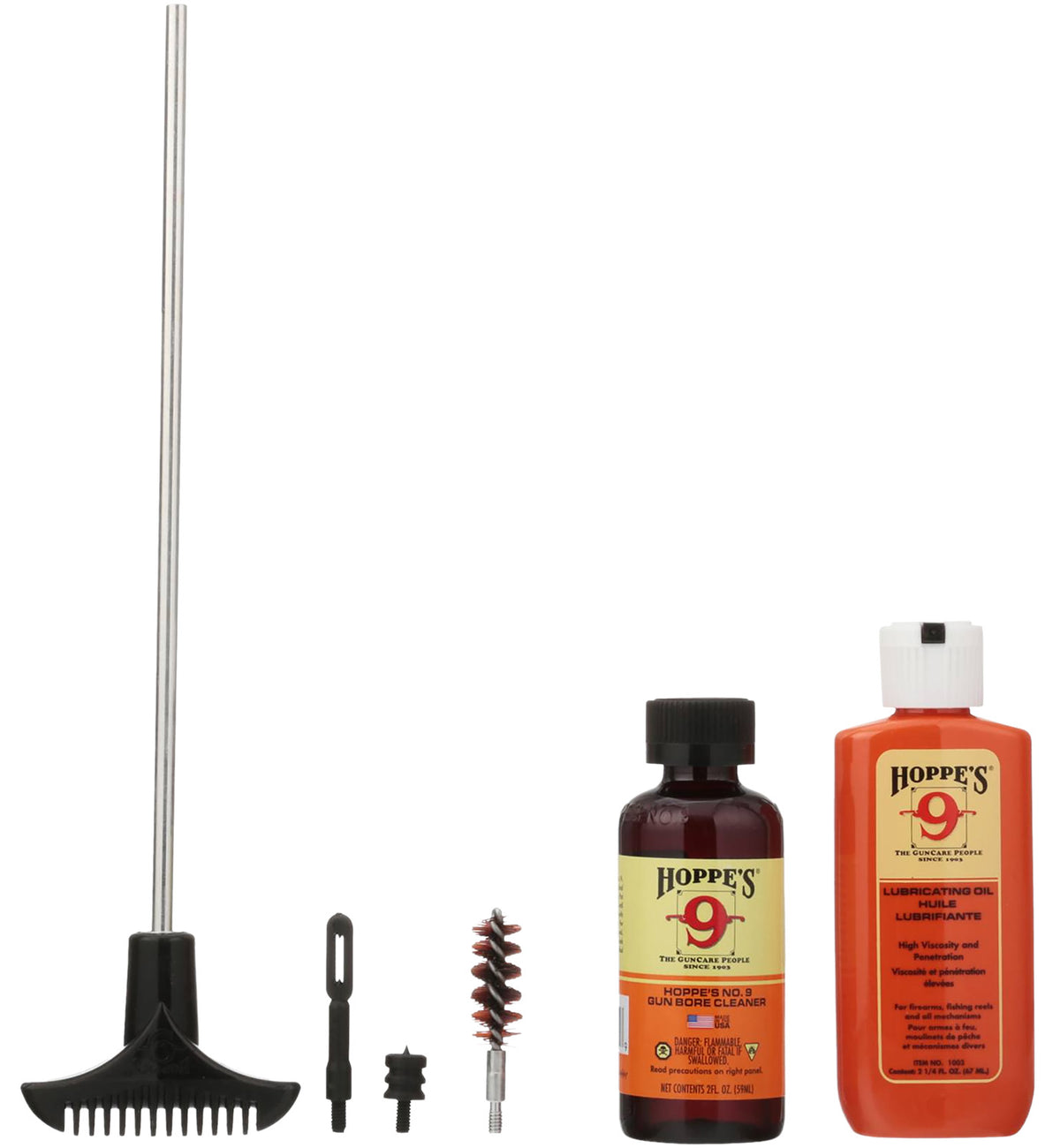 Hoppe's PCO45B .44/.45 Caliber Pistol Cleaning Kit, Clamshell Packaged